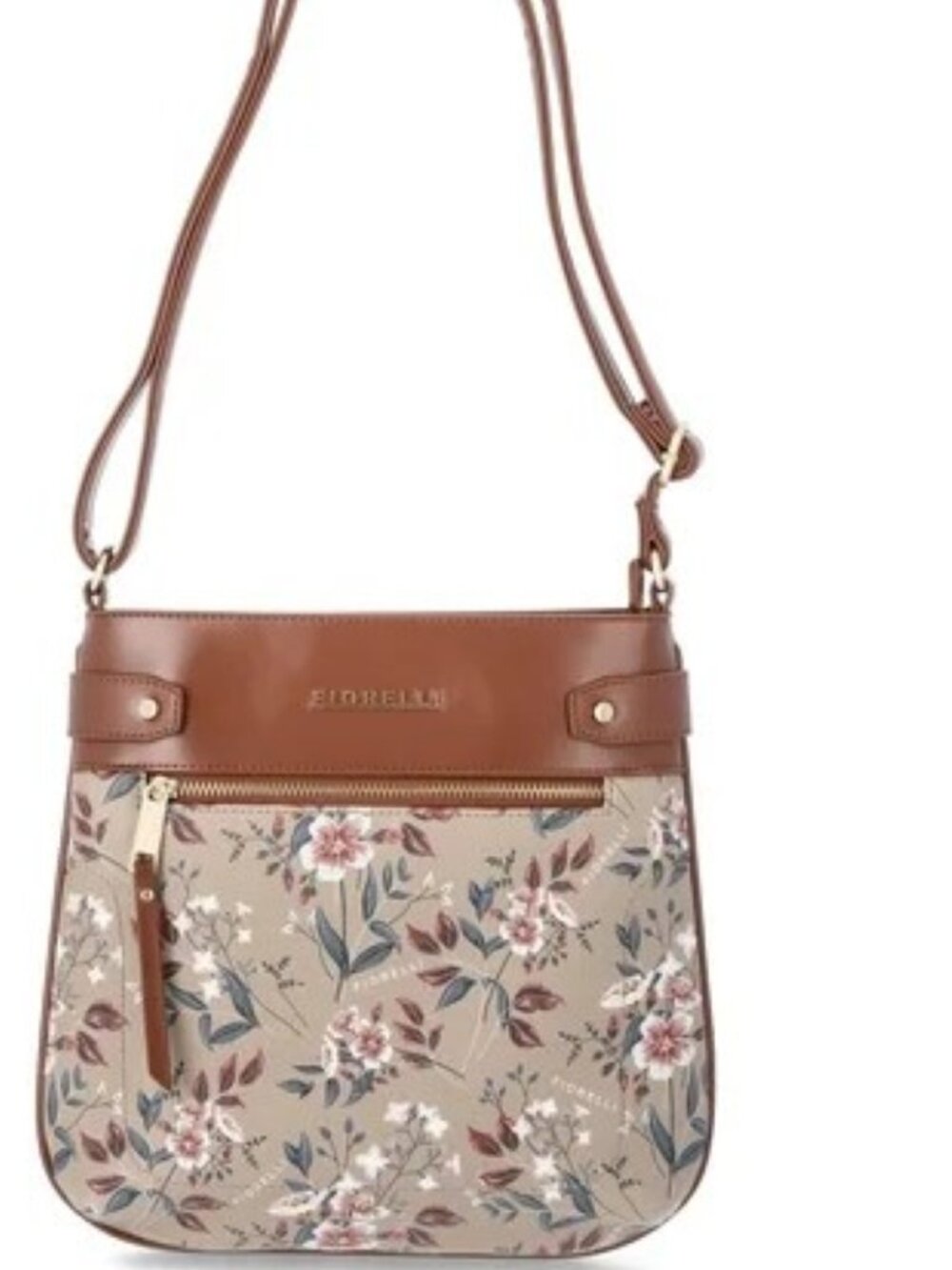 Fiorelli Women's Lila Crossbody Handbag, Brown Floral